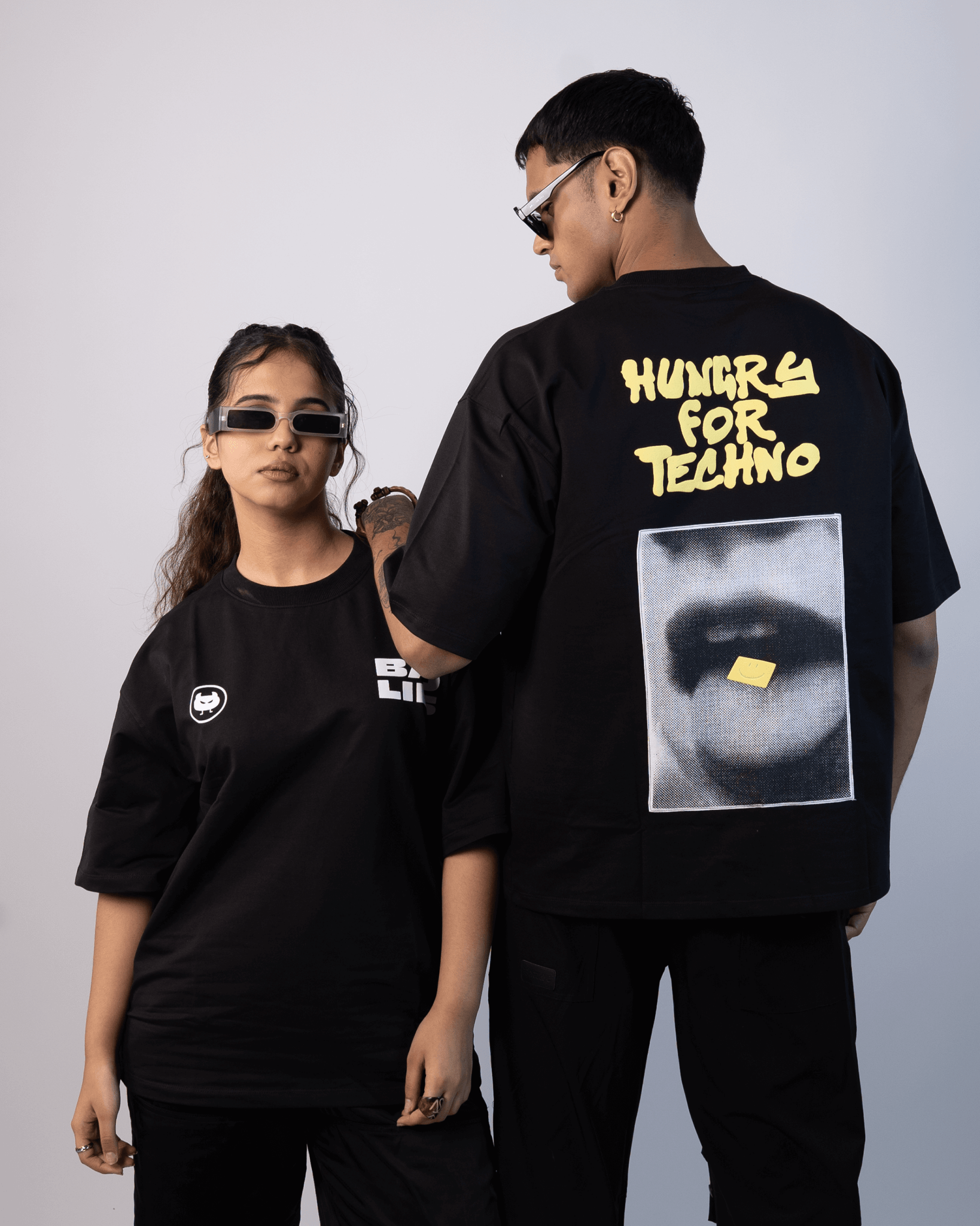 HUNGRY FOR TECHNO (BLACK) - Bad Lies