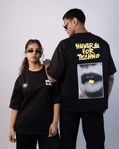 HUNGRY FOR TECHNO (BLACK) - Bad Lies