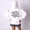 WORK HARD HOODIE [WHITE] - Bad Lies